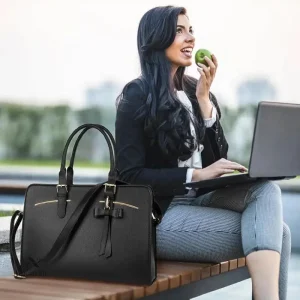 Sac à main élégant avec port USB pour ordinateur portable 15,6’’