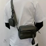 Sac à main homme bandoulière en cuir élégant