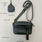 Sac à bandoulière en cuir pour homme pratique