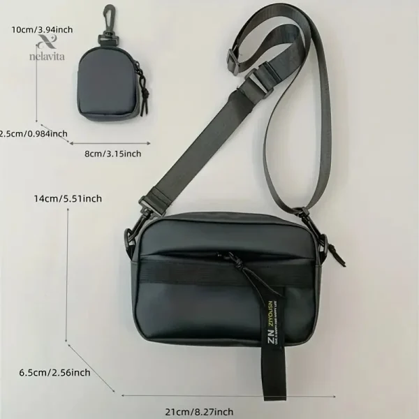 Sac à bandoulière en cuir pour homme pratique
