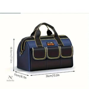 Sac à Outils Professionnel en Tissu Oxford – Grande Capacité, Poches Multiples et Poignées Renforcées – Collection Boîtes à Outils et Accessoires