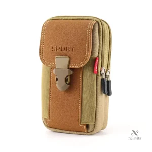 Sac Banane et Bandoulière Homme Sport – Pochette Multifonction en Nylon Résistant pour Téléphone et Accessoires