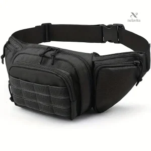 Sac banane homme tactique imperméable – Grande capacité et multiples poches de rangement
