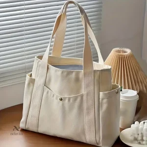 Sac cabas femme noir en toile – Chic, léger et ultra-pratique