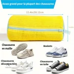 Rangement pour chaussures en microfibre, sac de lavage sécurisé