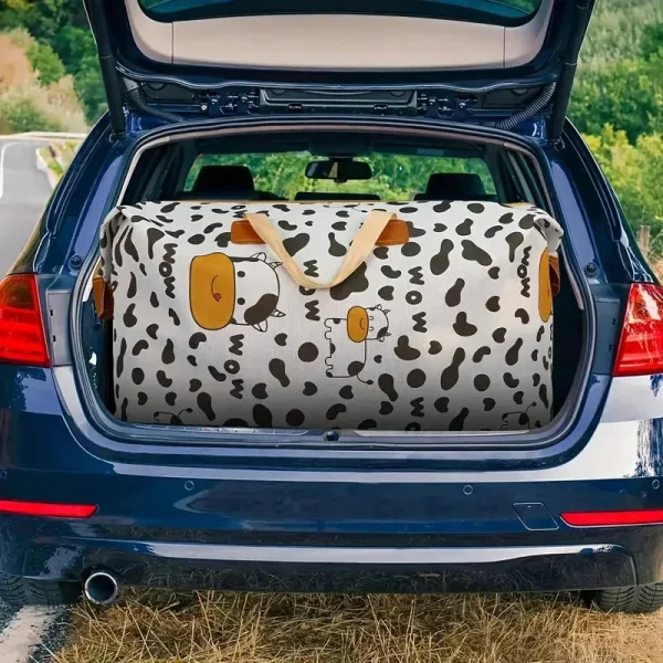Housse de rangement design vache, idéale pour l'extérieur
