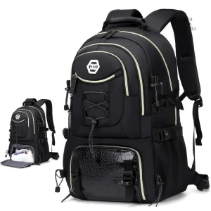 Sac de Sport Multifonction avec Compartiment Chaussures et Port USB – Grand Sac à Dos Étanche pour Voyage, Fitness et Randonnée
