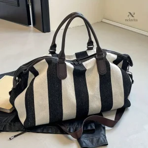 Sac de Voyage Cabine Imprimé Zèbre – Sac Week-End Tendance Grande Capacité avec Bandoulière Réglable