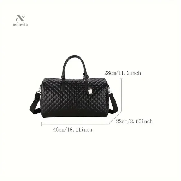 Sac de Voyage Noir Idéal pour les Voyages en Avion