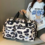Sac de voyage léger imprimé léopard pour cabine