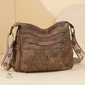 Sac Hobo gris tendance pour femme Bandoulière réglable à motifs, multi-poches et grande capacité
