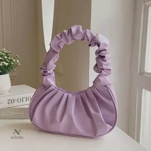 Sac Hobo noir femme en simili cuir souple Petit sac épaule chic et tendance