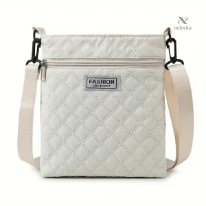 Sac Porté Épaule Femme Matelassé Bleu Turquoise avec Bandoulière Réglable – Léger et Pratique