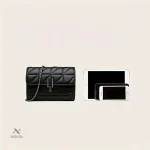 Sac épaule femme noir matelassé avec chaîne métallique