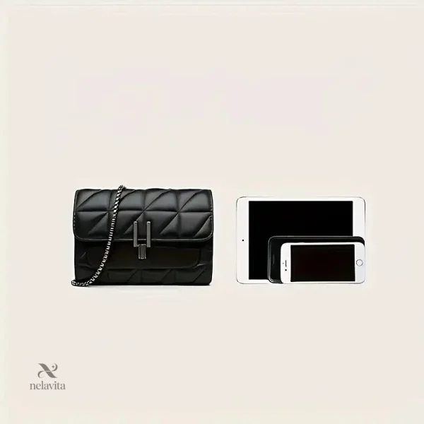 sac-porte-epaule-femme-noir-matelasse-avec-chaine-metalli-qzbqt3-1 Sac épaule femme noir matelassé avec chaîne métallique