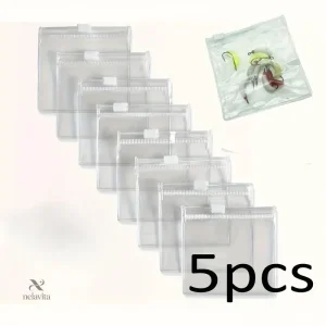 Sachets de Rangement Transparent Zip pour Bijoux – Pochette Réutilisable et Étanche