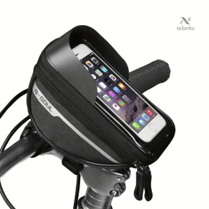 Sacoche de vélo étanche avec support smartphone – Pochette de cadre avant pratique et résistante