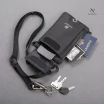 Sacoche tour de cou avec port USB pour voyageur connecté