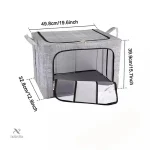 Sacs de rangement pliables - Lot de 2 organiseurs en tissu