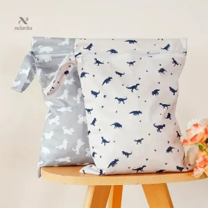 Sacs Imperméables Réutilisables pour Couches Lavables et Vêtements Humides, Fermeture Éclair Étanche