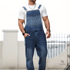 Salopette en Jean Grande Taille pour Homme