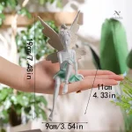 Statue de fée assise, touche féerique pour votre espace vert