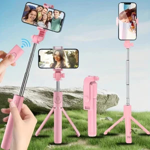 Perche à selfie rétractable pour smartphone et prises de vue