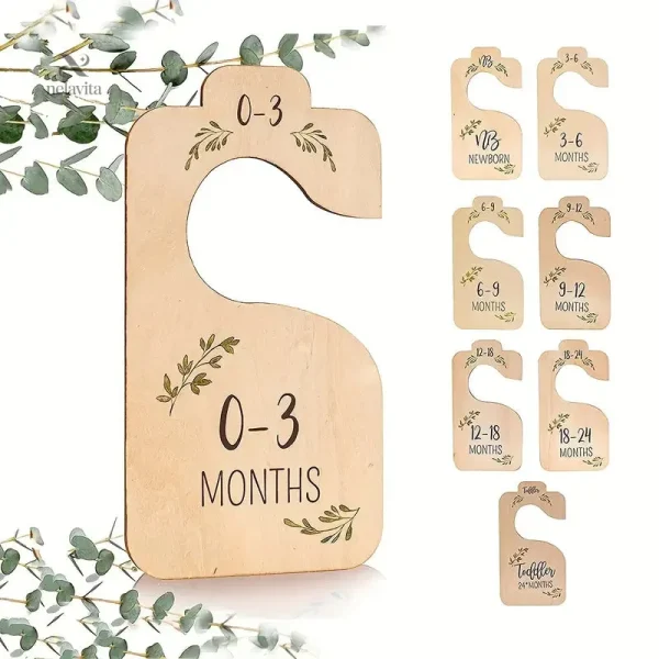 separateurs-de-penderie-bebe-en-bois-organisateurs-de-vet-hybn4w-1 Séparateurs de penderie bébé en bois pour organiser les vêtements