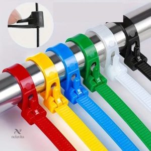 Lot de serre-câbles colorés pour un rangement efficace