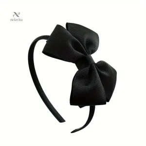 Serre-Tête Enfant avec Grand Nœud Jaune – Accessoire Cheveux Élégant et Confortable