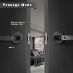 Serrure Connectée 5-en-1 Wi-Fi avec empreinte digitale et contrôle vocal