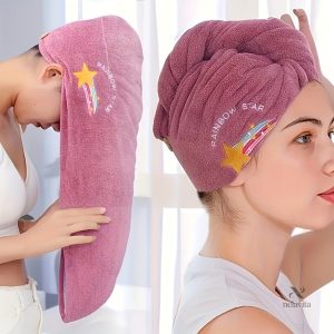 Serviette Cheveux Micro-Fibre Séchage Rapide