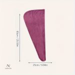 Serviette douce et légère en microfibre pour cheveux
