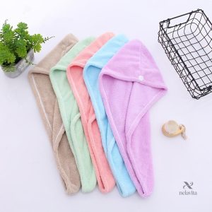 Serviette cheveux séchage rapide en microfibre