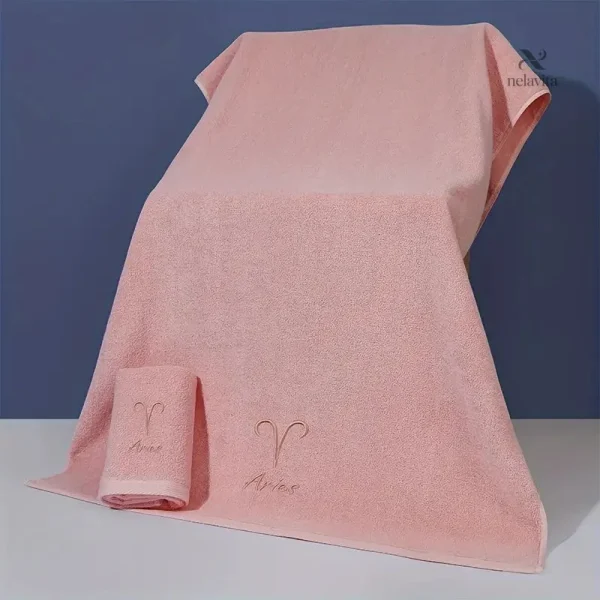Lot de serviettes en coton, symbole astrologique