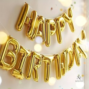 Set de ballons "Happy Birthday" pour une fête joyeuse