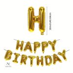 Ballons en aluminium pour anniversaire, message festif