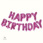 Ballons décoratifs "Happy Birthday" pour événements festifs