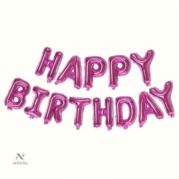 Ballons décoratifs "Happy Birthday" pour événements festifs
