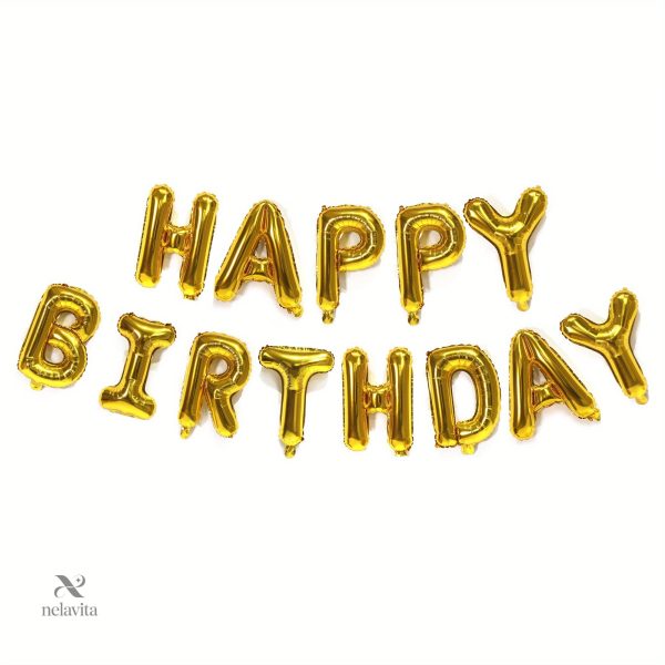 Ballons en forme de lettres pour une fête d'anniversaire