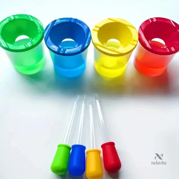Gobelets éducatifs pour bébés et tout-petits, couleurs vives