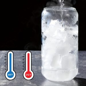 Set de 2 gobelets en verre avec pailles pratiques