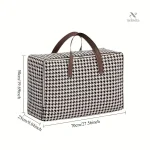 Valise rigide à motif pied de poule, idéal pour le voyage