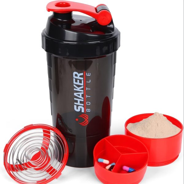 Gourde pratique avec mélangeur pour une hydratation facile