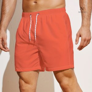 Short de Bain de Couleur Unie - Décontracté