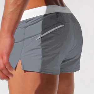Short de Bain Homme Taille Élastique – Léger, Séchage Rapide et Poche Zippée