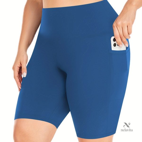 Poches et confort : short taille haute pour le sport