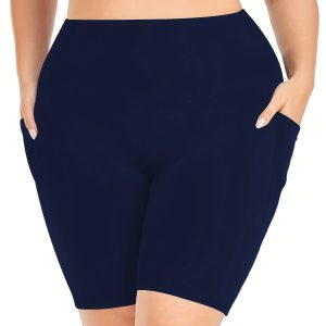 Short extensible grande taille avec poches pratiques