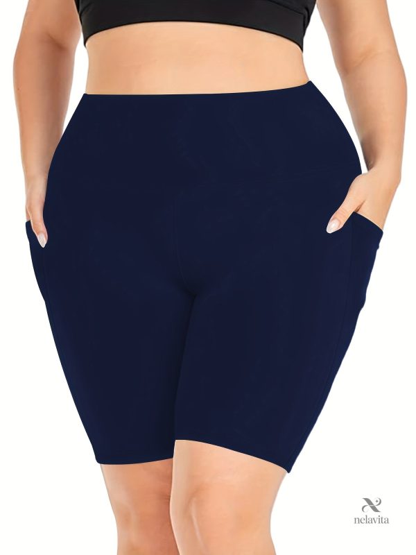 Short extensible grande taille avec poches pratiques