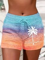 Short Palmier Femme – Taille Élastique à Cordon